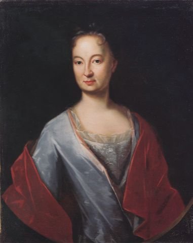 Magdalēnas fon Hallartes portrets — 18. gadsimta glezna